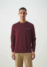 LACOSTE Maglioncino Basic Misto Lana Bordeux