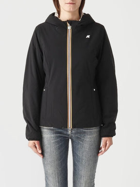 K-WAY DONNA GIUBBOTTO LYLY WARM DOUBLE FACE BLACKP-BEIGE E