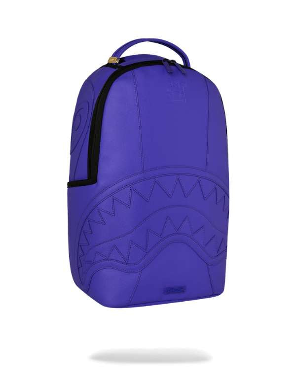 SPRAYGROUND Zaino In Pelle Viola/Nero