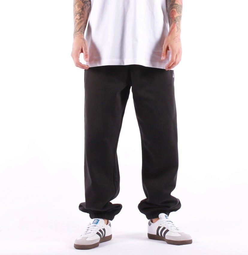 THE NORTH FACE Pantalone Di Tuta Felpato Nero Logo Piccolo Bianco