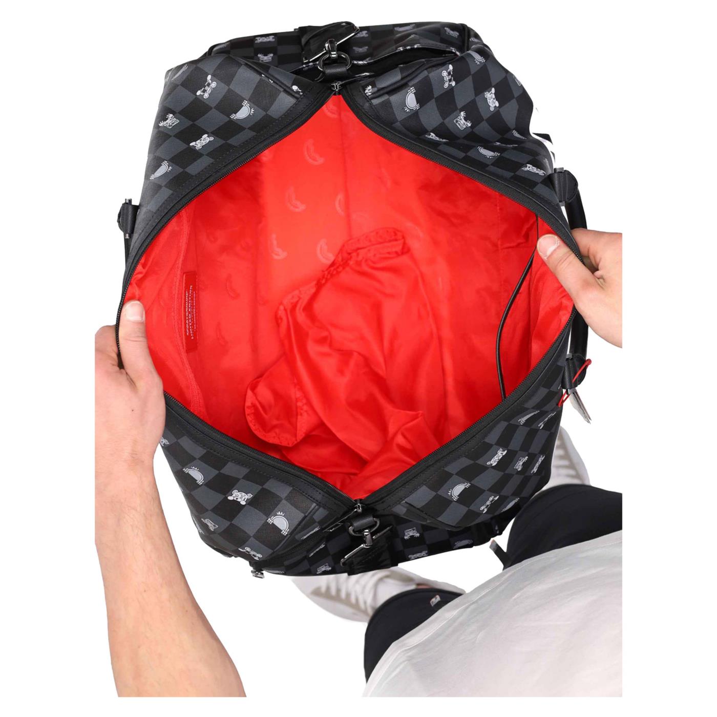 SPRAYGROUND Borsone GRAY PEEKING CHARACTER Nero