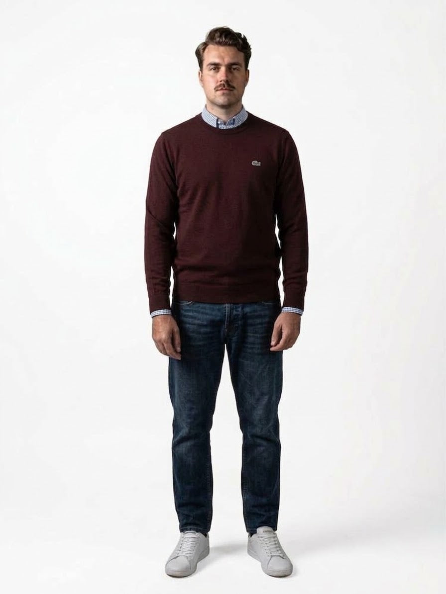 LACOSTE Pullover Girocollo Bordeaux 26/27