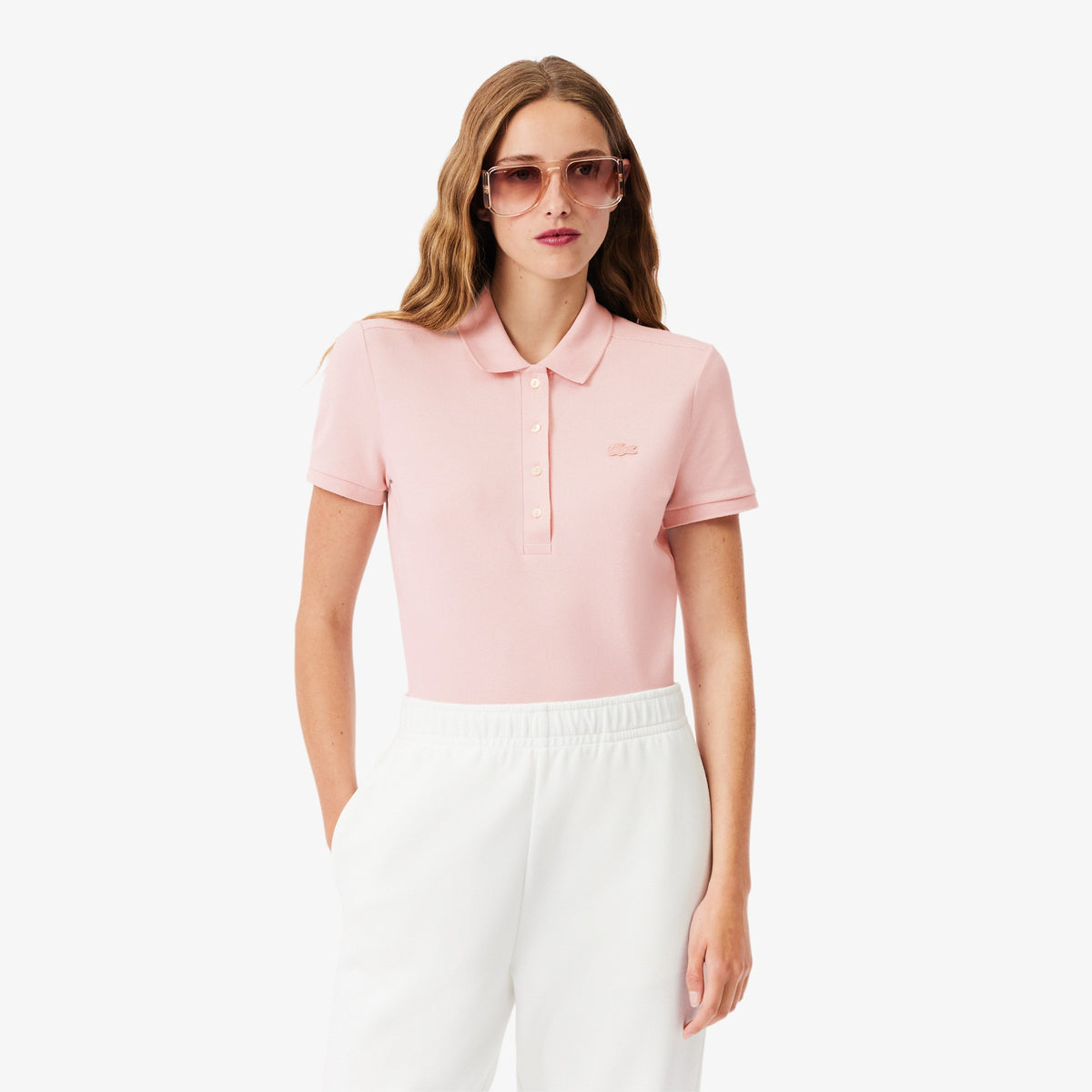 LACOSTE Polo Basic Donna Rosa