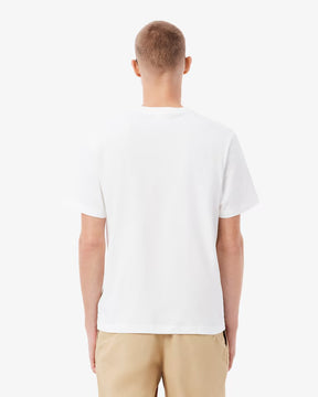 LACOSTE T-Shirt In Cotone Bianco