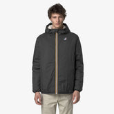 K-WAY Giubbotto Impermeabile Claude Con Cappuccio Grigio