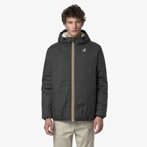 K-WAY Giubbotto Impermeabile Claude Con Cappuccio Grigio