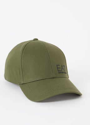 EA7 Cappello Verde/Nero Visiera Curva
