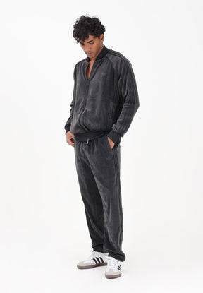 ADIDAS Tuta In Ciniglia senza Cappuccio Nera