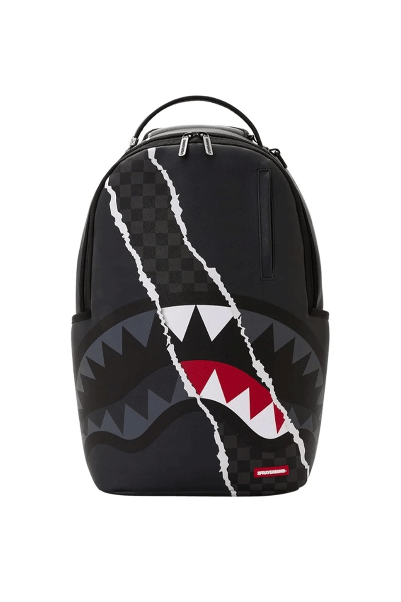SPRAYGROUND Zaino  Center Rip Revealing Gray Check Nero