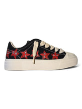 BRIAN MILLS Sneaker In Canvas Con Stelle Rosse Nera