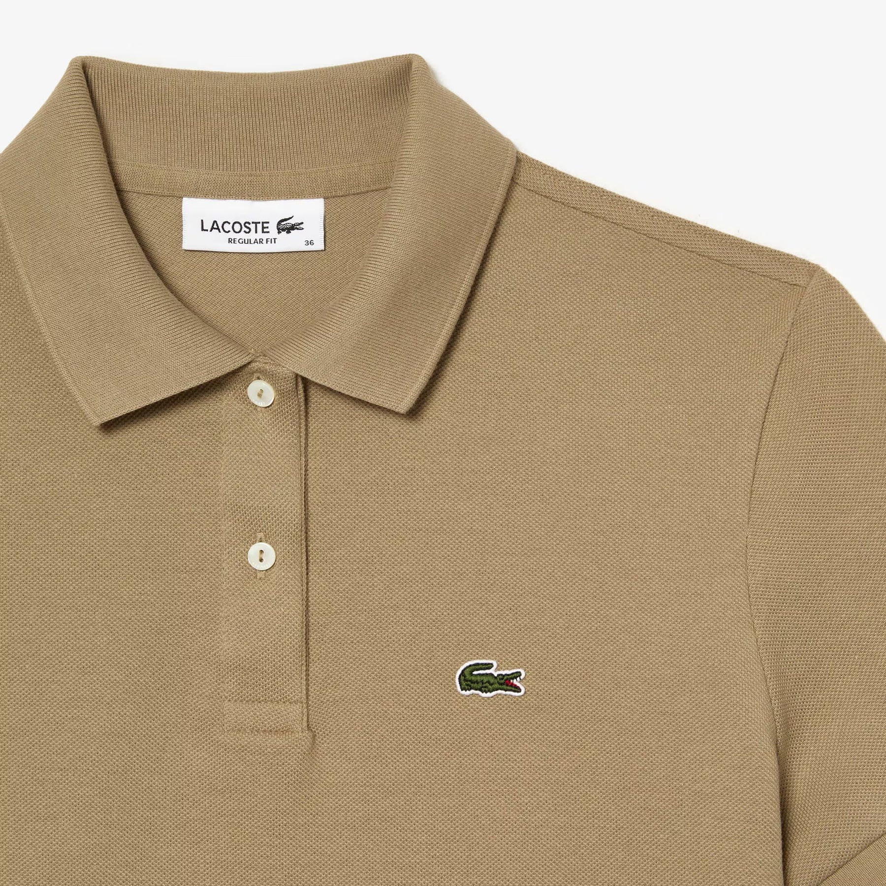 LACOSTE Polo In Cotone Piqué Bambino/Bambina Basic Beige
