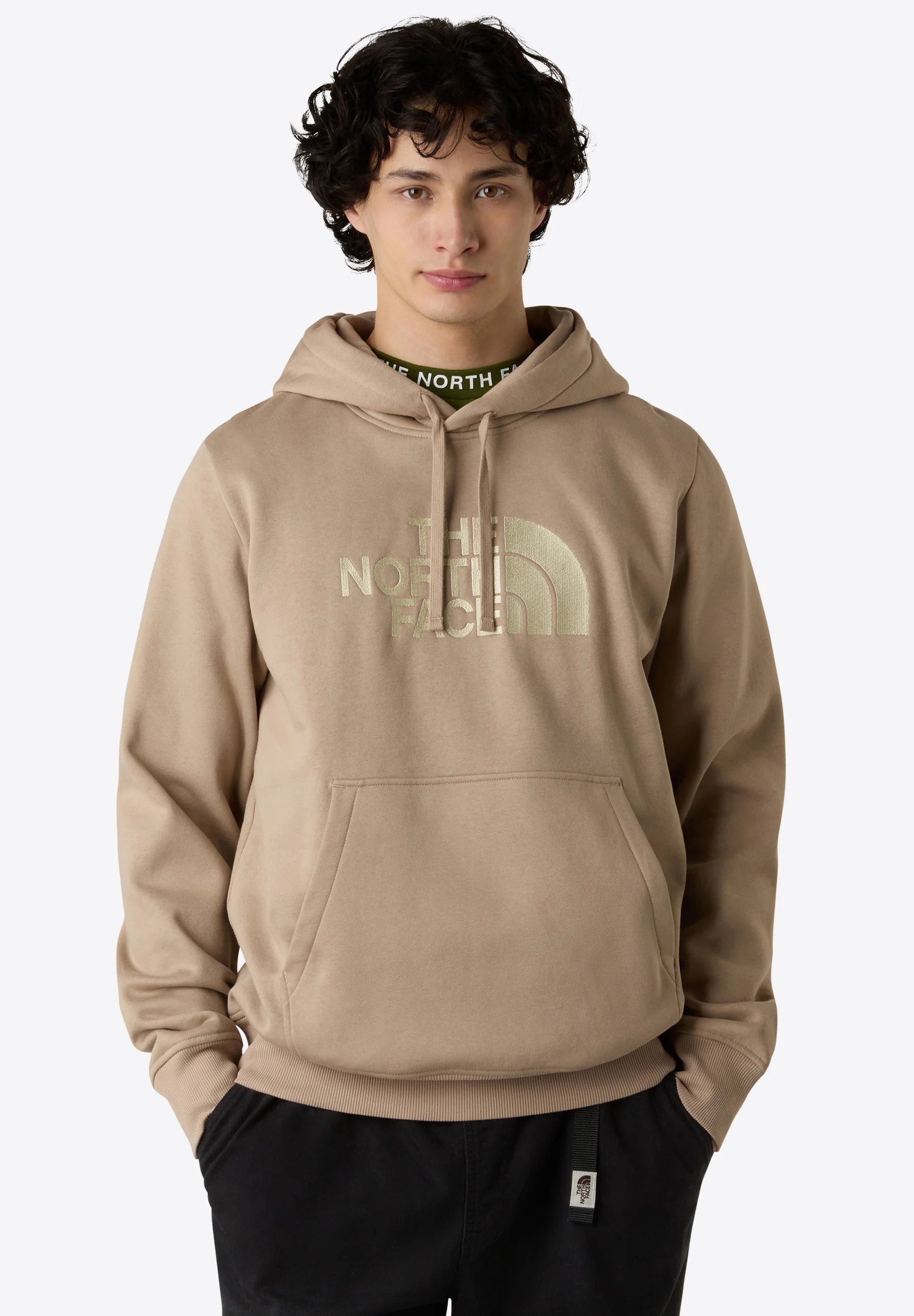 The North Face Felpa Con Cappuccio Logo Grande Beige