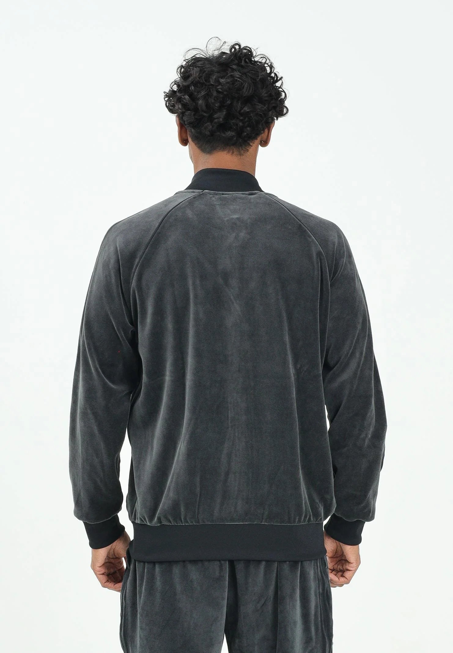 ADIDAS Tuta In Ciniglia senza Cappuccio Nera