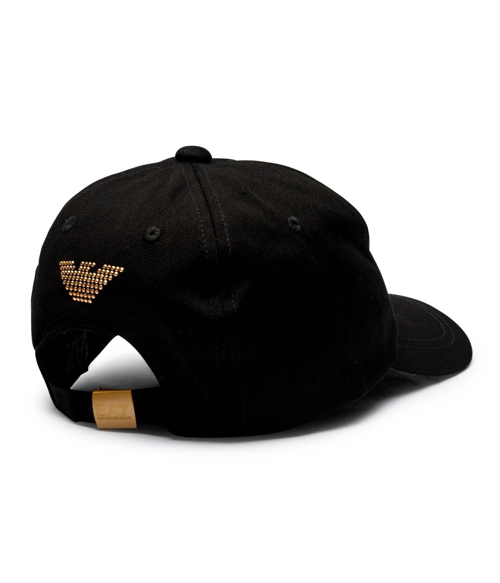 EA7 Cappello Nero/Oro Visiera Curva