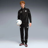 PUMA Tuta Manchester City Acetata Con Zip nera/bianca