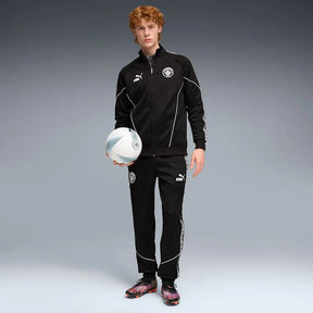 PUMA Tuta Manchester City Acetata Con Zip nera/bianca
