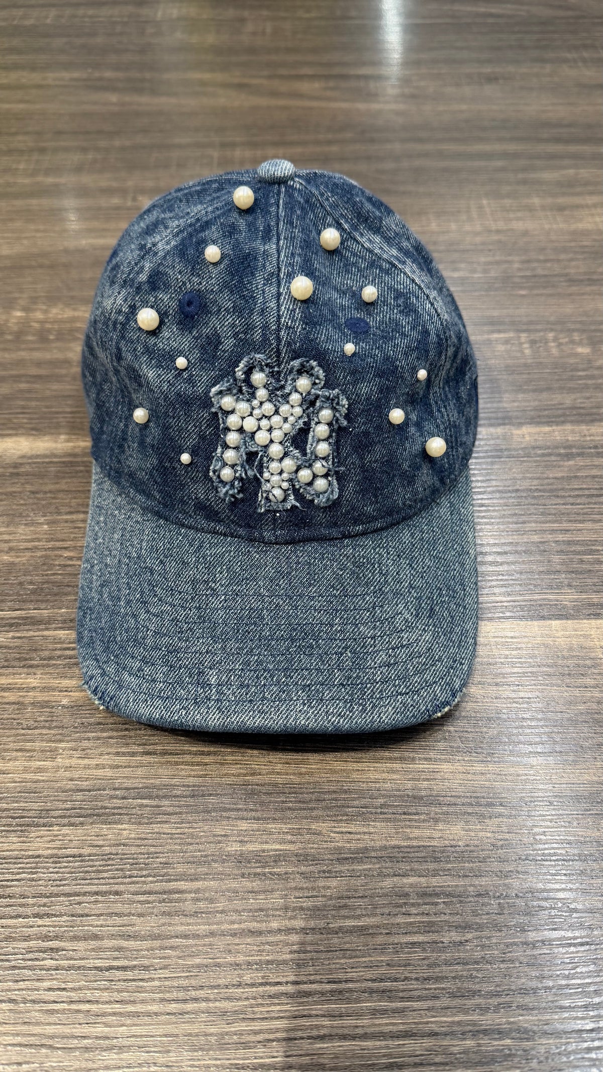 NEW ERA NY CUSTOM IN DENIM BLU CON PERLE DONNA