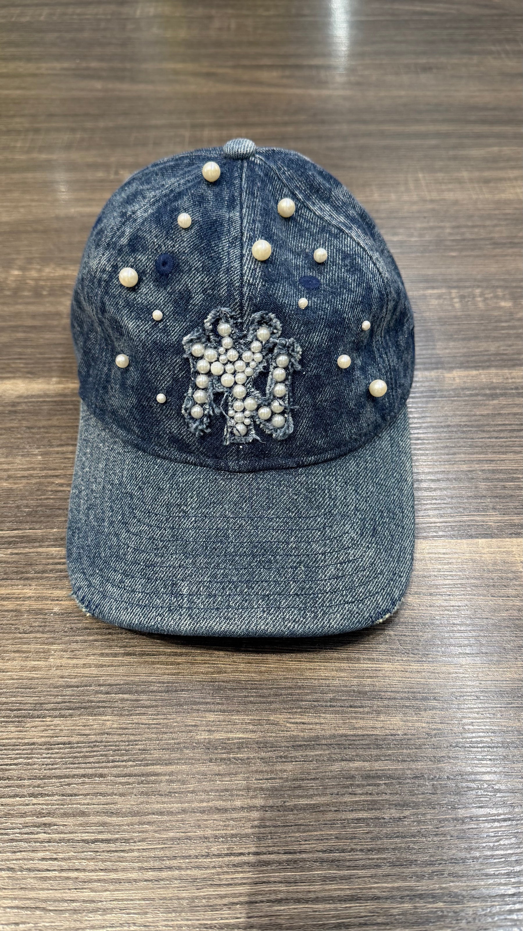 NEW ERA NY CUSTOM IN DENIM BLU CON PERLE DONNA