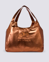 Sundek SUNDEK Borsa Da Mare Laminata Con Logo Bronzo - Borsa - Tommaseo Clothing