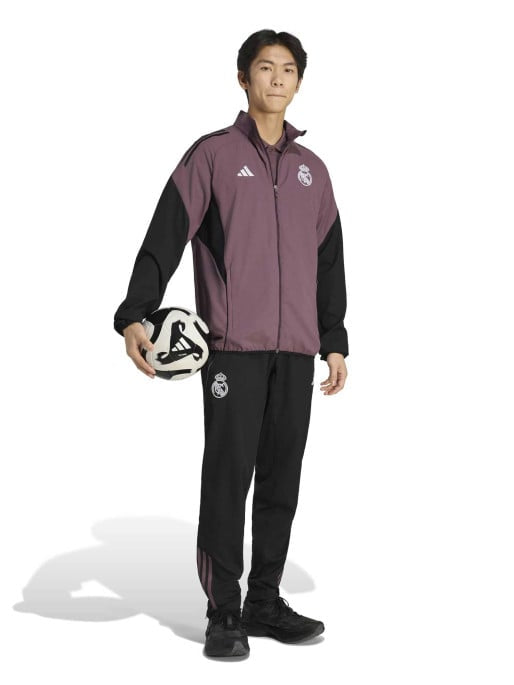 ADIDAS Tuta Real Madrid In Microfibra Rosa Antico/Nero