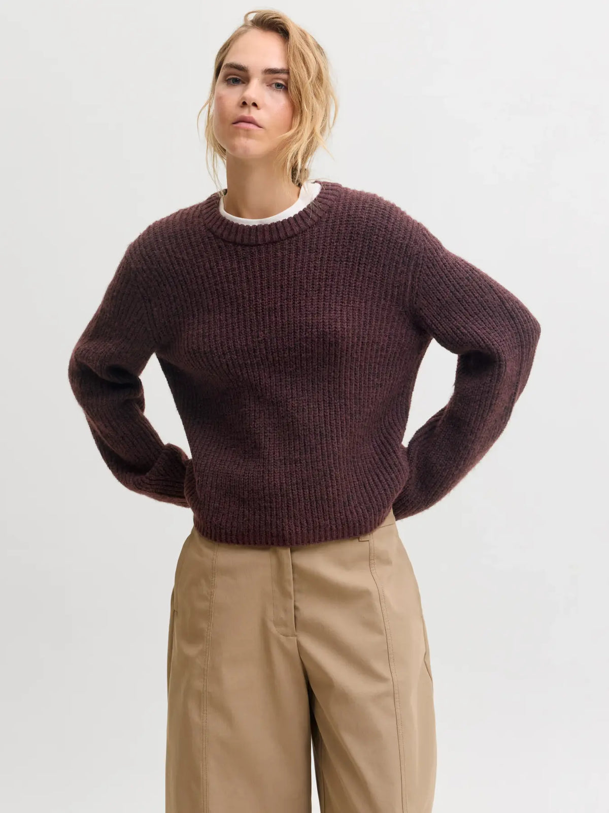 JJXX JXGLOBAL Maglioncino Prugna donna AW26