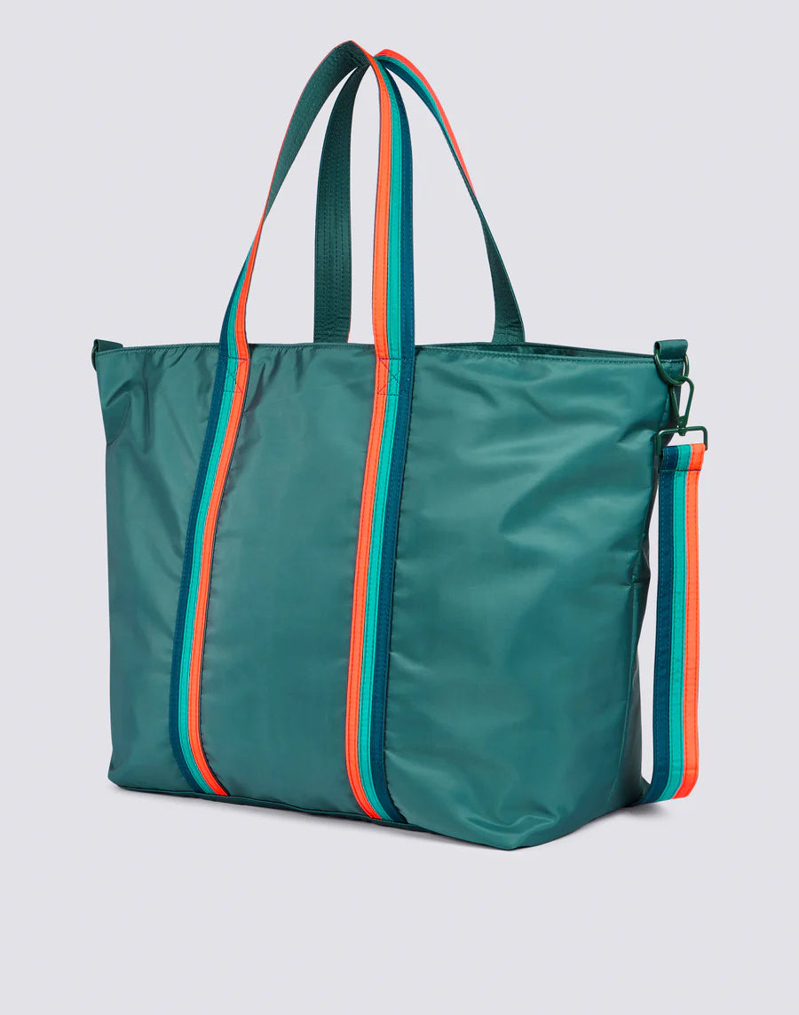 SUNDEK Borsa Da Mare Bon Bag Con Manici Colorati Verde