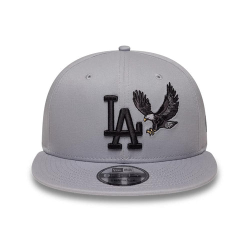 NEW ERA Cappello con visiera 9 FIFTY Fitted LA Dodgers Grigio Con Logo E Dettagli Ricamato