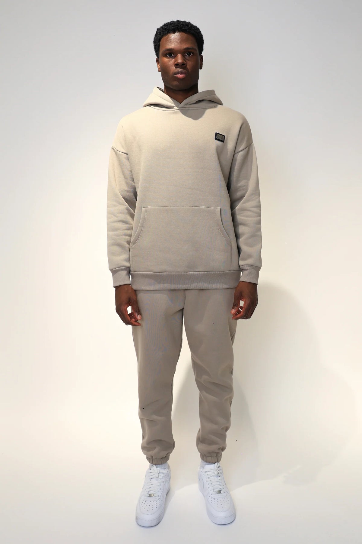 SOLDIER Tuta Felpata Con Cappuccio Beige