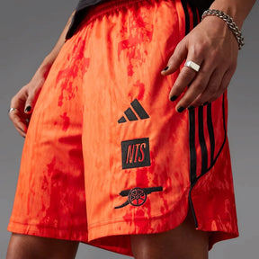 ADIDAS Completino ARSENAL Stampa Fronte e Retro Rosso con Fantasia Oro
