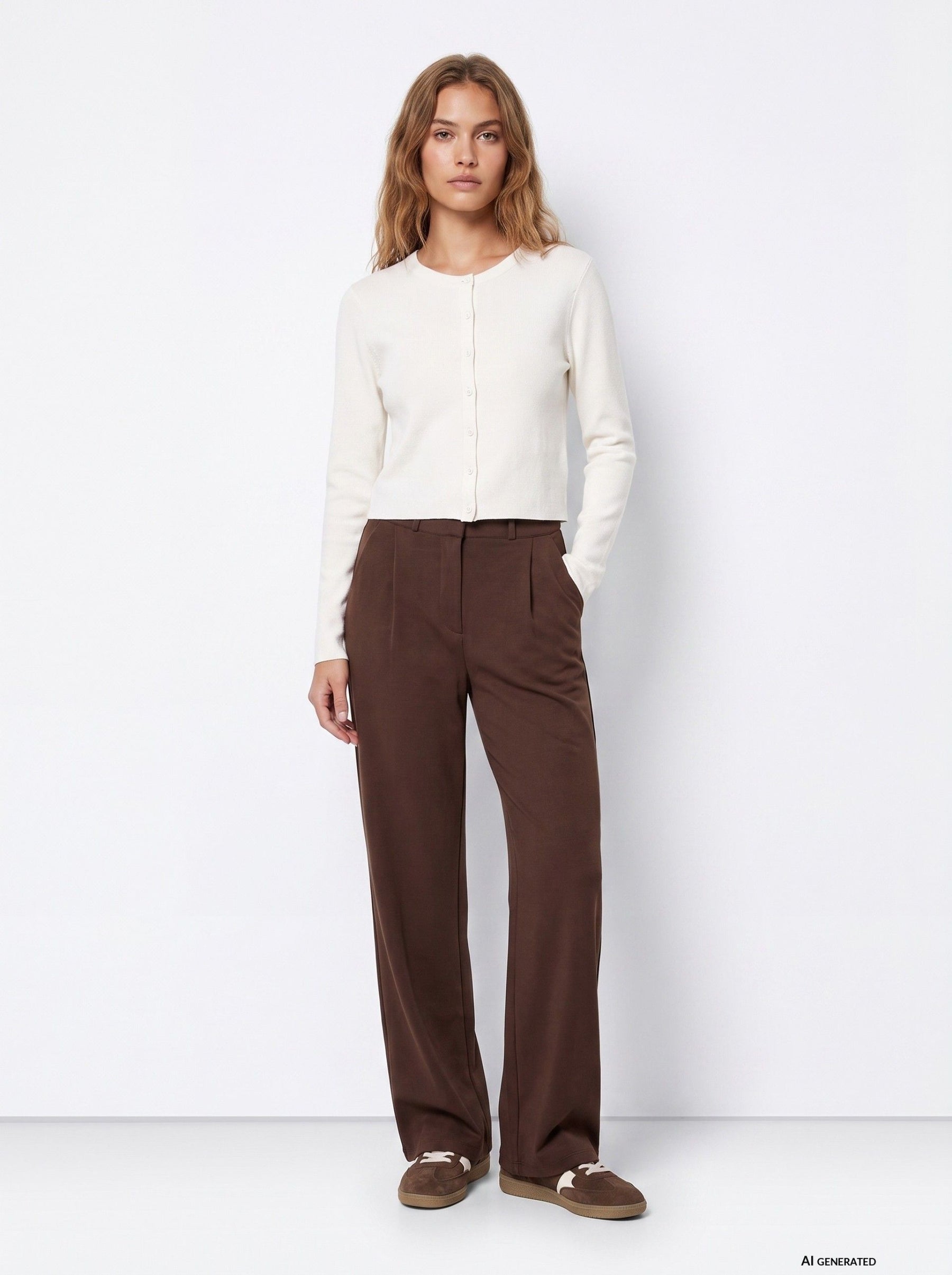 TIFFOSI TEDDY_B Pantalone classico Marrone Donna AW26 m