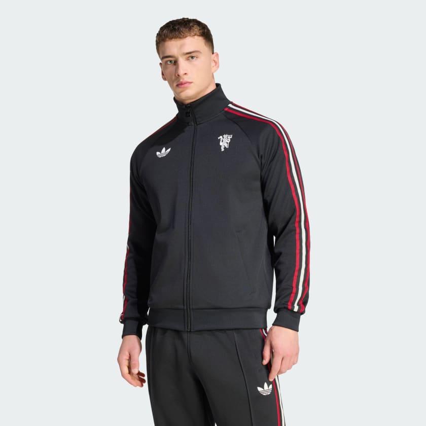 ADIDAS Tuta Acetata Allenamento Manchester United Nera