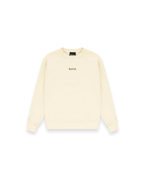 DISCLAIMER FELPA BEIGE SENZA CAPPUCCIO DONNA