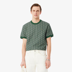 LACOSTE T-Shirt Monogram Verde
