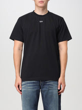 OFF-WHITE T-shirt Logo Avanti Stampa Retro Nera e Bianca
