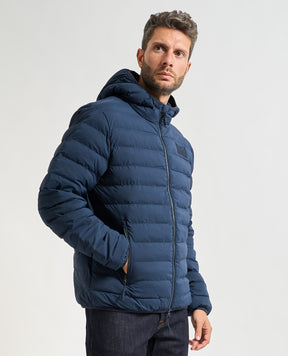 EMPORIO ARMANI Giubbotto Invernale Piumino Senza Cappuccio Blu