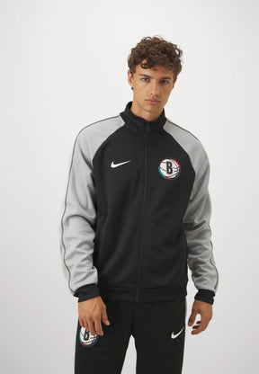 NIKE NBA x BROOKLYN NETS Tuta Acetata Nera e Grigia