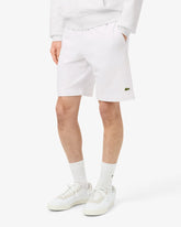 LACOSTE Pantaloncino In Cotone Basic Bianco