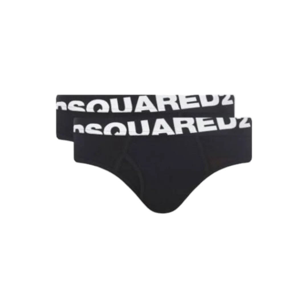 DSQUARED2 Bi-Pack Slip Fascia Alta Nero