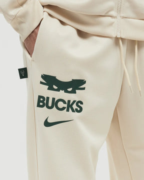 NIKE NBA x MILWAUKEE BUCKS Tuta Acetata Beige e Verde
