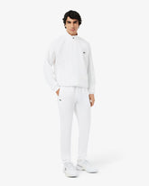 LACOSTE Tuta In Microfibra Impermeabile Con Zip Bianca