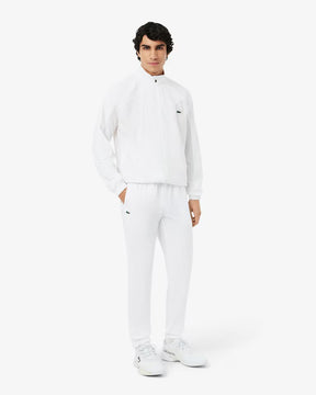 LACOSTE Tuta In Microfibra Impermeabile Con Zip Bianca