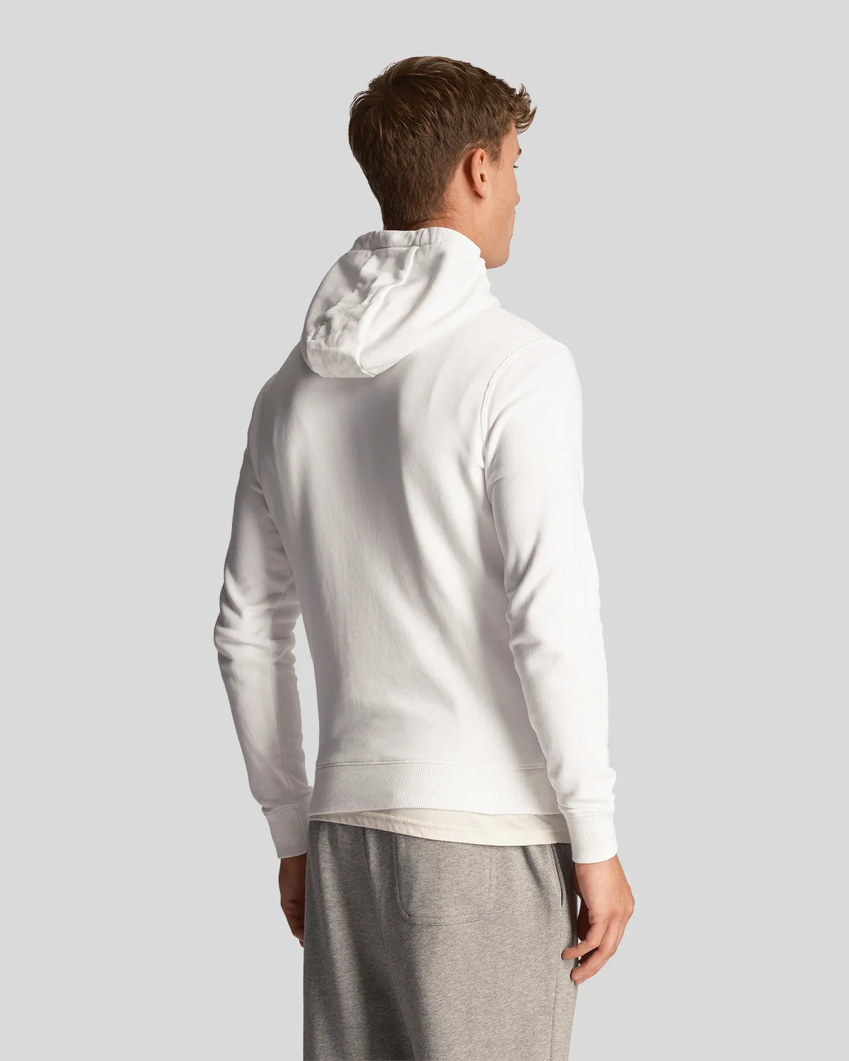 LYLE&SCOTT Felpa Con Cappuccio In Cotone Bianca