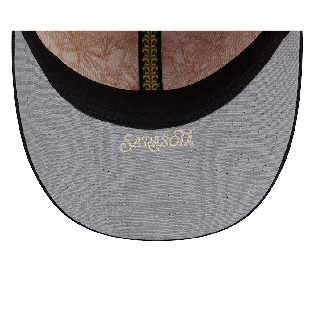 NEW ERA Cappello Con Visiera Pre-Curved 59Fifty Fitted Baltimore Orioles Arancione/Nero Con Dettagli Ricamati
