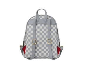SPRAYGROUND Zaienetto In Pelle CREAM AND BROWN TEAR CHECK SAVAGE Marrone/Bianco 29/12