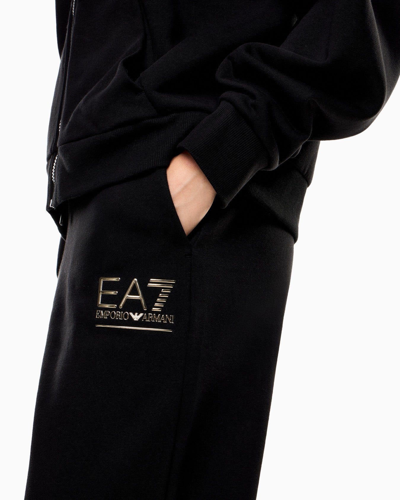 MPORIO ARMANI TUTA VISIBILITY IN MISTO COTONE NERA DONNA