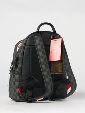 SPRAYGROUND Zaienetto In Pelle a Scacchi Nero
