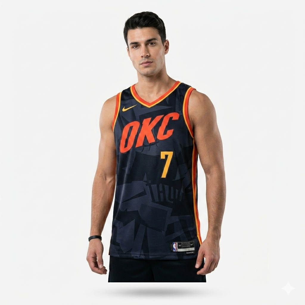 NIKE x NBA Canotta Oklahoma City Thunder Blu/Arancione