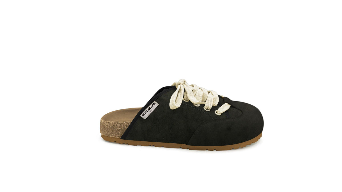 DUALSCAPE Ciabatta Chiusa Sabot Mod. Boston Con Lacci Nera