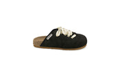 DUALSCAPE Ciabatta Chiusa Sabot Mod. Boston Con Lacci Nera