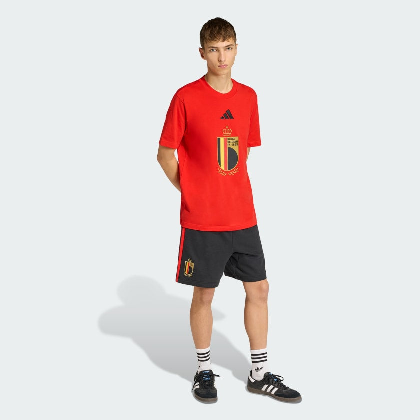 ADIDAS Completino Belgio T-Shirt e Pantaloncino Rosso